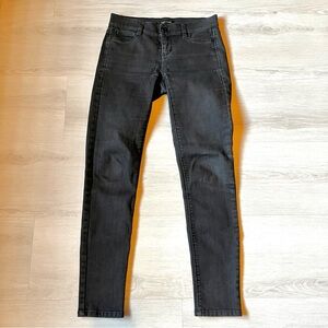 White House Black Market Women's Skinny Leg Low Rise Black Jeans Size XS